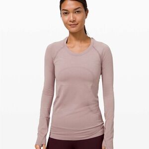 lululemon athletica Long Sleeve Top - Soft Mauve